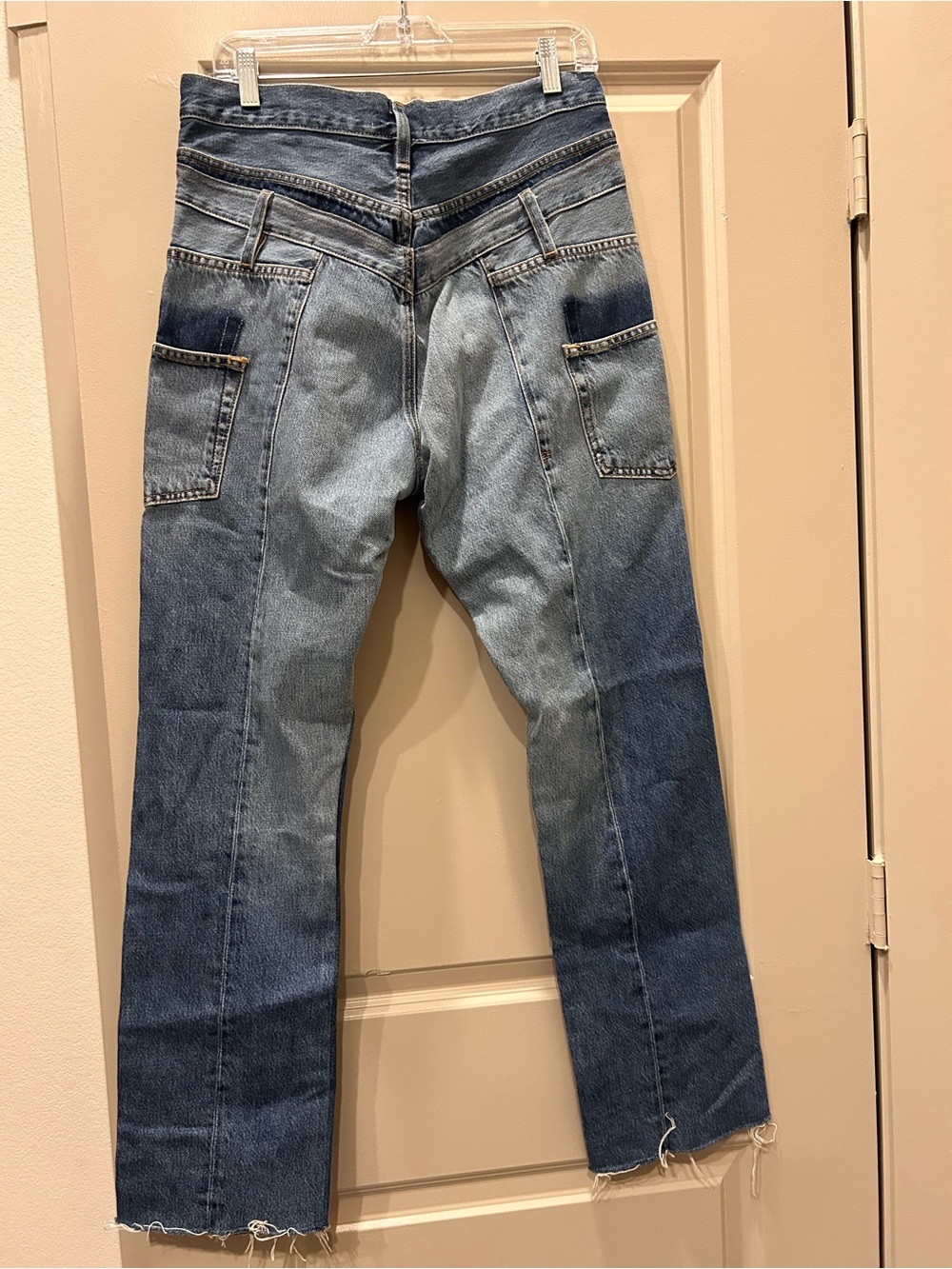 Frame Denim Two-Tone Blue Bootcut - Picture 10 of 11